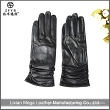 Hot-Selling High Quality Low Price female touch screen leather gloves